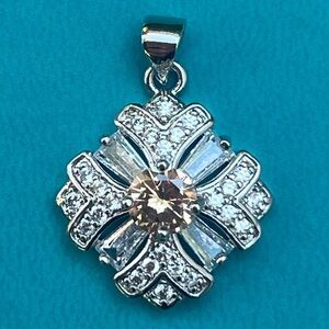 Elegant Silver and Gold Pendant